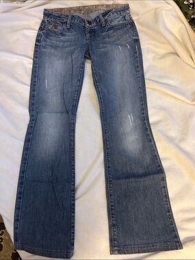 Guess Blue Flared Jeans - Medium Wash